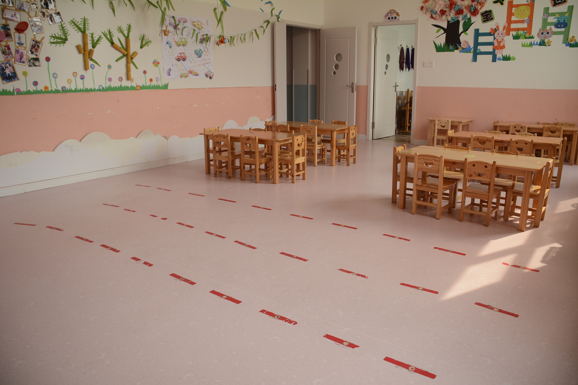 幼兒園廣泛應用塑膠地板的優勢【騰方PVC地板】